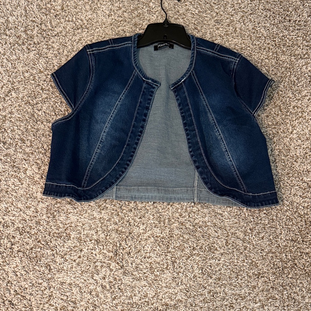 Allegra K Women's Blue Denim Cardigan
